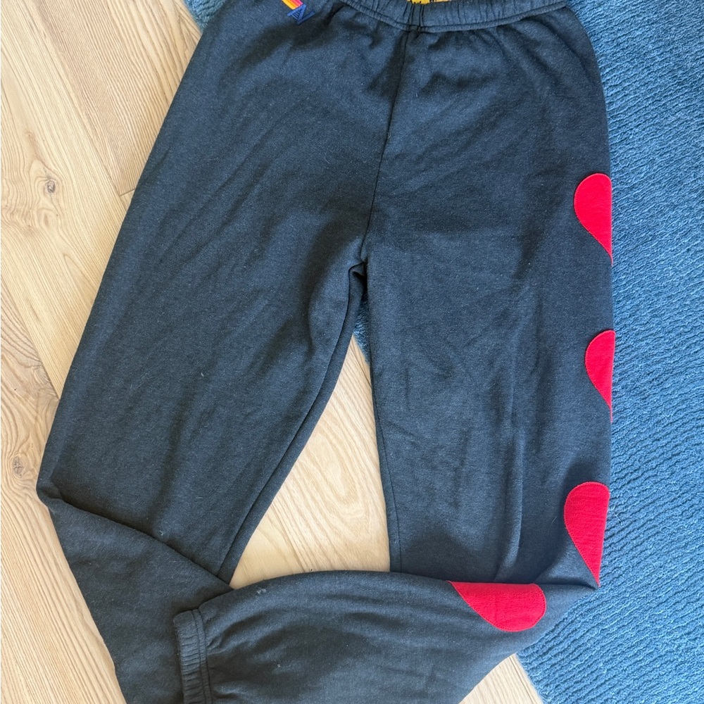 Aviator Nation Heart Sweatpants Medium
